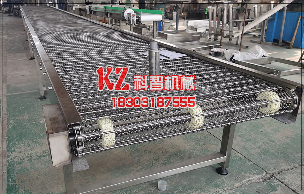 丸子生產線轉彎網鏈輸送機保養(yǎng)檢查 丸子生產線轉彎網鏈輸送機保養(yǎng)檢查